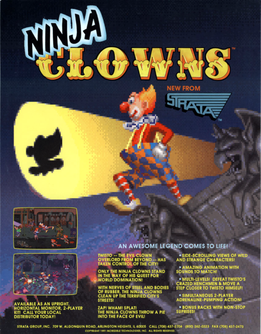 Ninja Clowns (08-27-91) MAME2003Plus Game Cover